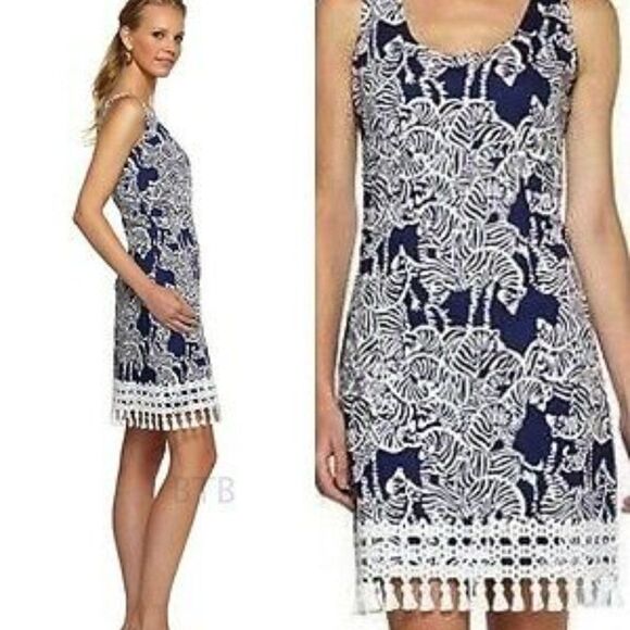 Lilly Pulitzer I Herd You Thompson Shift Dress 0 - Picture 1 of 9
